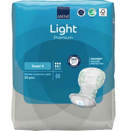 ABENA Light Super 4 uroloģiskie ieliktņi, 30 gab.