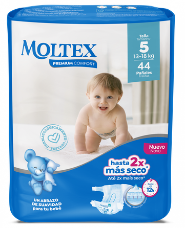 MOLTEX Premium Comfort 5 Junior  (13-18 кг) подгузники, 44 шт.