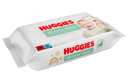 HUGGIES All Over Clean mitrās salvetes, 56 gab.