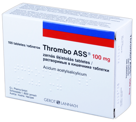THROMBO ASS 100 mg tabletes, 100 gab.
