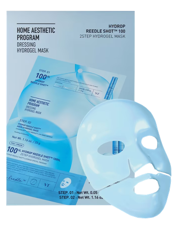 VT COSMETICS Hydrop Reedle Shot 100hL 2Step Hydrogel maska, 33 g