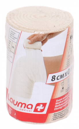 LAUMA MEDICAL 8 cm x 0,6 m elastīga medicīniskā saite, 1 gab.