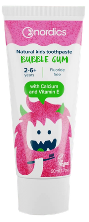NORDICS Bubble Gum bērnu zobu pasta, 50 ml