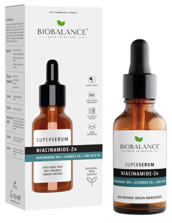 BIOBALANCE Niacinamide-Zn Super serum, 30 ml