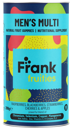 FRANK FRUITIES Mens Multi želejas konfektes, 80 gab.