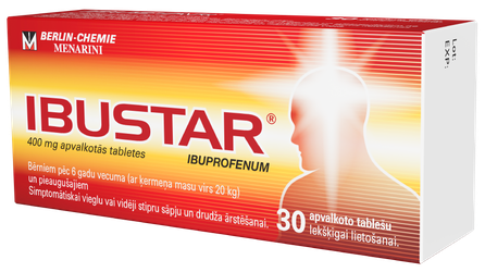 IBUSTAR 400 mg pills, 30 pcs.