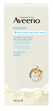 AVEENO Dermexa Daily Emollient mazgāšanas līdzeklis, 300 ml