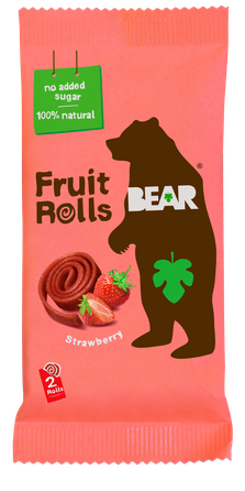 BEAR Strawberry rullīši, 20 g