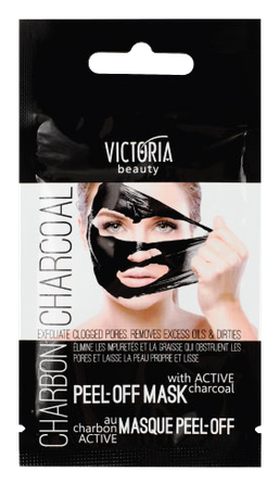 VICTORIA BEAUTY Active Charcoal Peel-off facial mask, 10 ml
