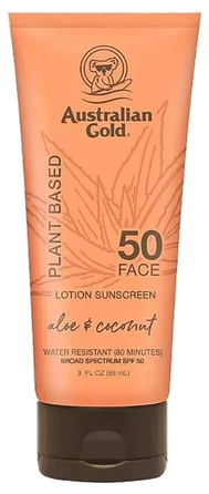 AUSTRALIAN GOLD Gold Plant Based SPF 50 losjons, 177 ml
