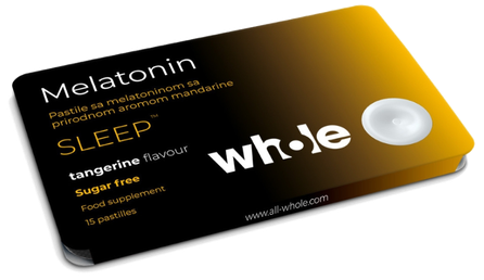 WHOLE Melatonin lozenges, 15 pcs.