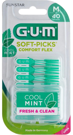 GUM Soft-Picks Comfort Flex, Medium Mint interdental brush, 40 pcs.