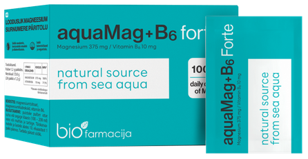BIOFARMACIJA aquaMag+B6 Forte powder, 28 pcs.