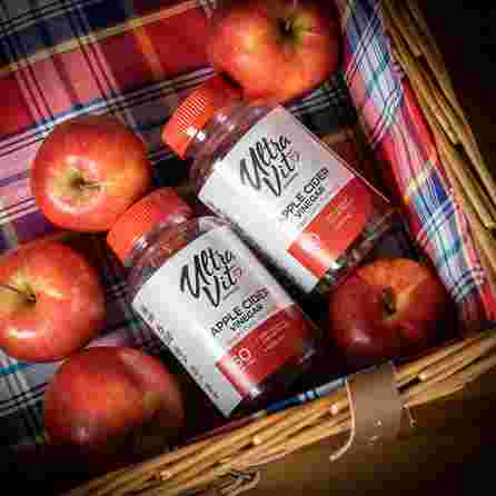 ULTRAVIT   Gummies Apple Cider Vinegar pastilas, 60 gab.