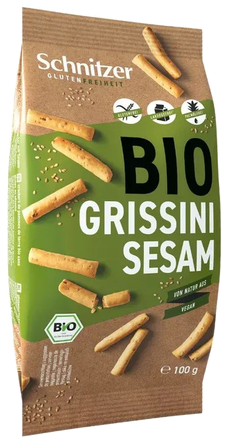 SCHNITZER Bio Grissini Sesam snack, 100 g