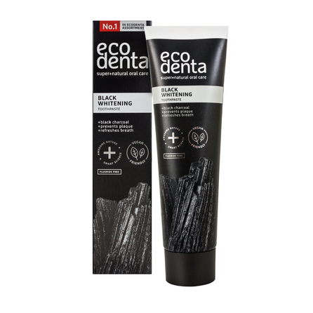 ECODENTA Black Whitening зубная паста, 100 мл