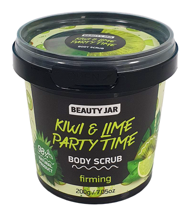 BEAUTY JAR Kiwi&Lime Party Time skrubis, 200 g