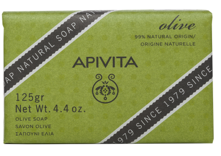 APIVITA Natural Geranium & Olive ziepes, 125 g