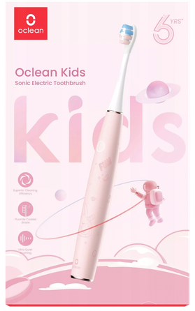 OCLEAN Electric Kids Pink elektriskā zobu birste, 1 gab.