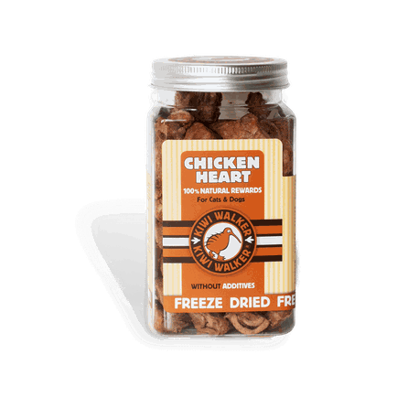 KIWI WALKER Chicken Hearts, Freeze-dried treat, 60 g