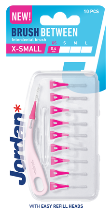 JORDAN Brush Between XS (0.4 mm) zobstarpu birstīte, 10 gab.