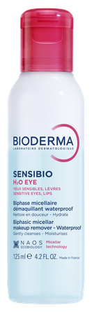 BIODERMA Sensibio H2O eye two-phase cleansing water, 125 ml