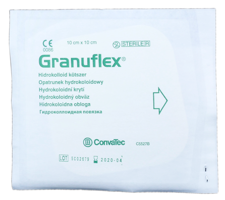 CONVATEC Granuflex 10 x 10 cm hydrocolloid dressing, 1 pcs.