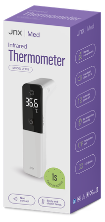 бесконтактный инфракрасный термометр, 1 шт.