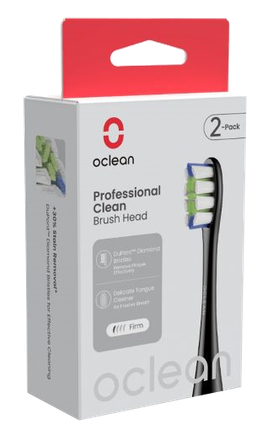 OCLEAN  Professional Clean P1C5 Black elektriskās zobu birstes uzgaļi, 2 gab.