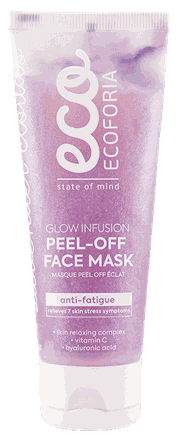 ECOFORIA Lavender Clouds Glow sejas maska, 75 ml