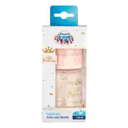 CANPOL BABIES Anti-colic PP Easy Start Royal Baby Pink бутылочка, 120 мл