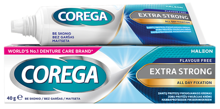 COREGA Extra Strong fiksācijas krēms zobu protēzēm, 40 g