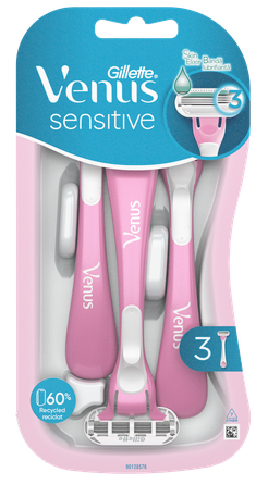 GILLETTE Venus Smooth Sensitive disposable razors, 3 pcs.