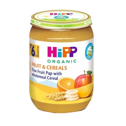 HIPP with fruit, from 6 months, wholemeal porridge, 190 g