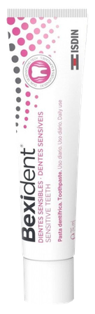 ISDIN Bexident jutīgiem zobiem zobu pasta, 75 ml