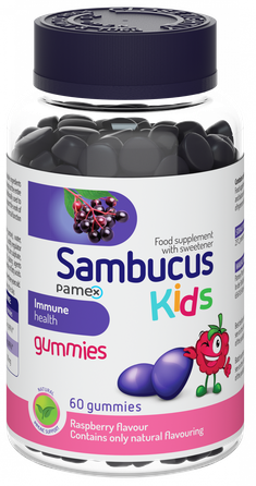SAMBUCUS  Kids košļājamās pastilas, 60 gab.