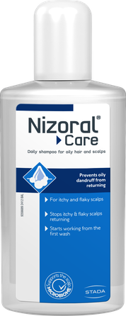 NIZORAL Care Oily Scalp Pret Blaugznām Taukainai Galvas Ādai šampūns, 200 ml