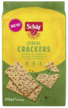 SCHAR Cereal Crackers bezglutēna krekeri, 210 g