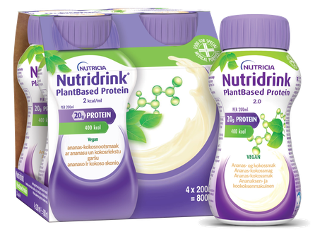 NUTRICIA Nutridrink PlantBased (Pineapple-Coconut) 200 ml, 4 pcs.