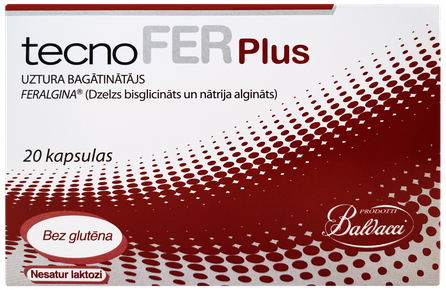 TECNOFER   Plus kapsulas, 20 gab.