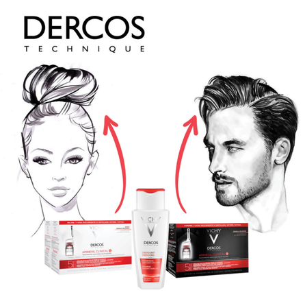 VICHY Dercos Aminexil Clinical 5 serum, 21 pcs.