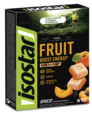 ISOSTAR Energy Fruit Boost Apricot 10g jelly candies, 10 pcs.