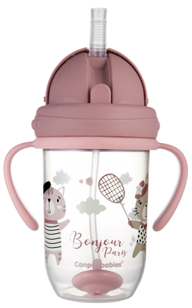 CANPOL BABIES Bonjour Paris, 6m+, red поильник-непроливайка, 270 мл