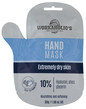 WORKAHOLICS Moisturizing маска-перчатки, 1 пара