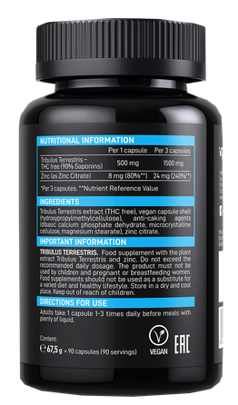 VPLAB Tribulus Terrestris capsules, 90 pcs.