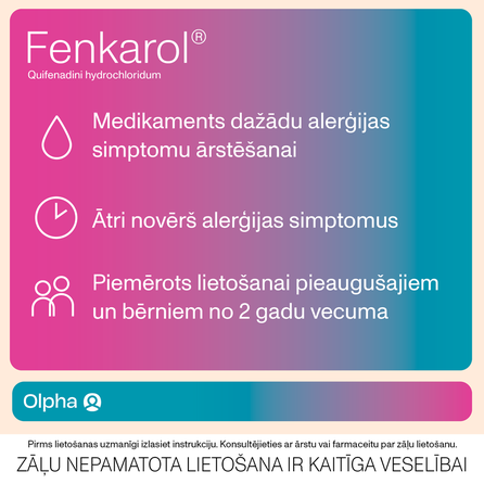 FENKAROL 10 mg tabletes, 20 gab.