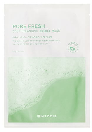MIZON Pore Fresh Deep Cleansing Bubble facial mask, 25 g