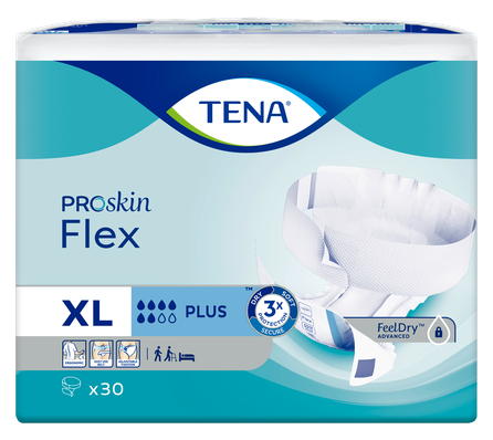 TENA Flex Plus XL подгузники, 30 шт.