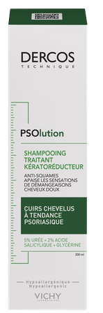 VICHY Psoriasis Prone Scalp. Ps Olution - Kerato-Reducing Treating shampoo, 200 ml