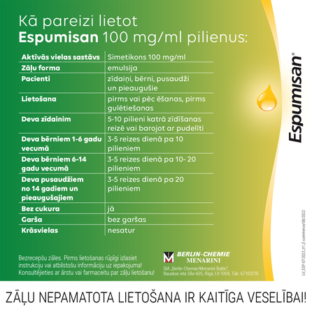 ESPUMISAN  100 mg/ml drops, 30 ml